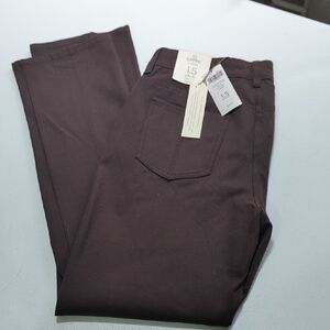 Chico's Rich Brown Slimming Pants New With Tags!! Beautiful !!!